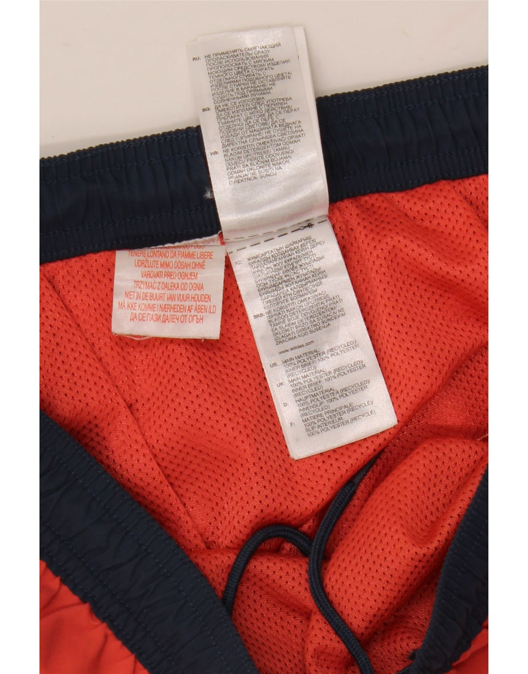 Adidas Pantalones cortos deportivos para niño 15-16 años Rojo Colorblock Poliéster
