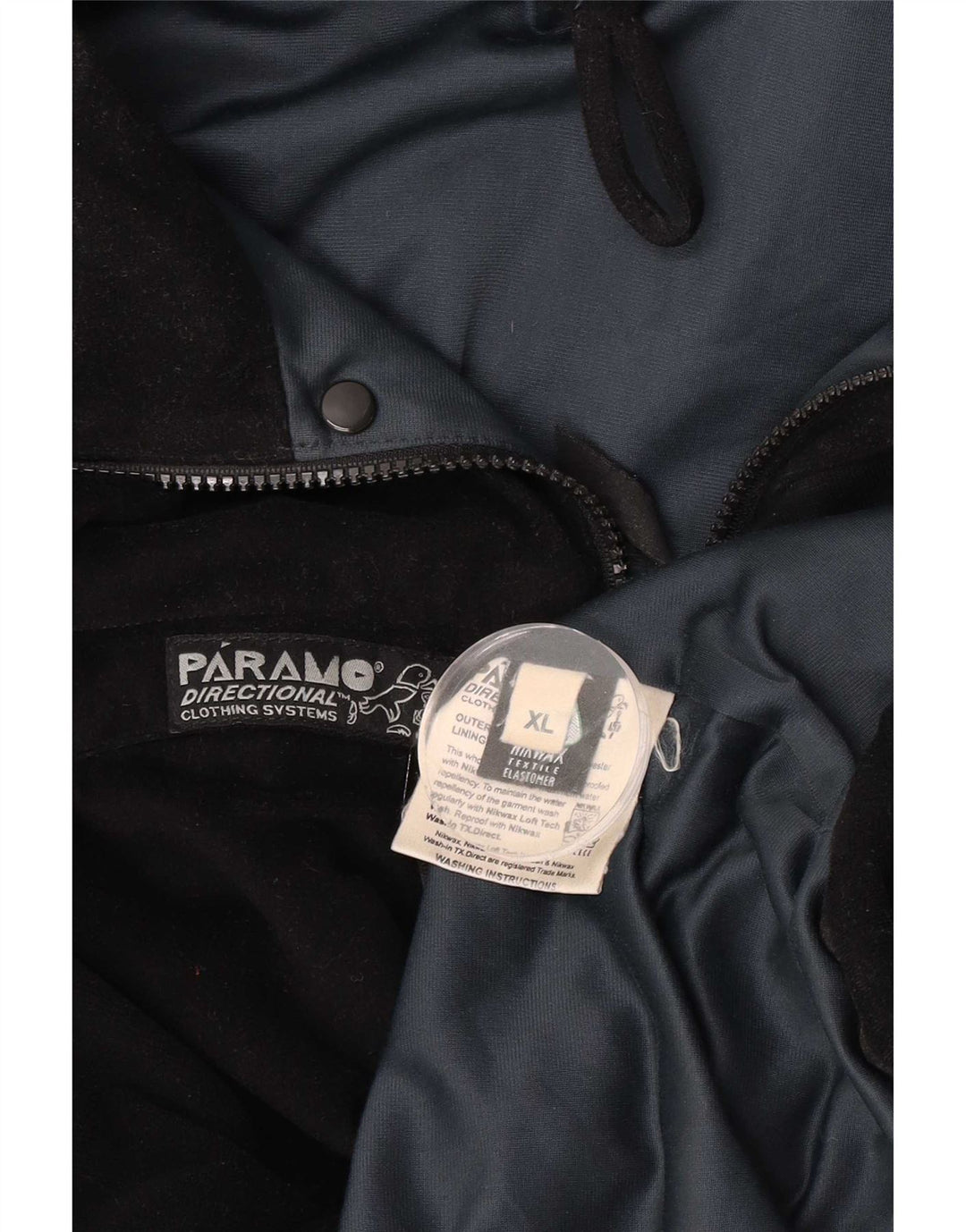 Paramo Chaqueta cortavientos para hombre UK 42 XL Poliéster negro