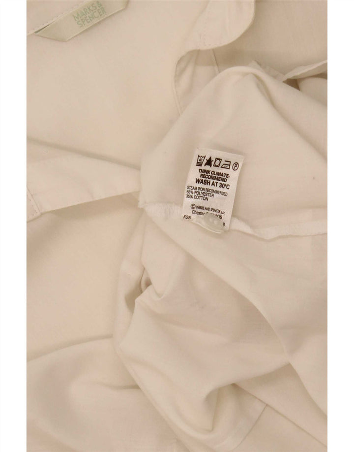 Marks & Spencer Camisa sin mangas para mujer UK 20 2XL Poliéster blanco