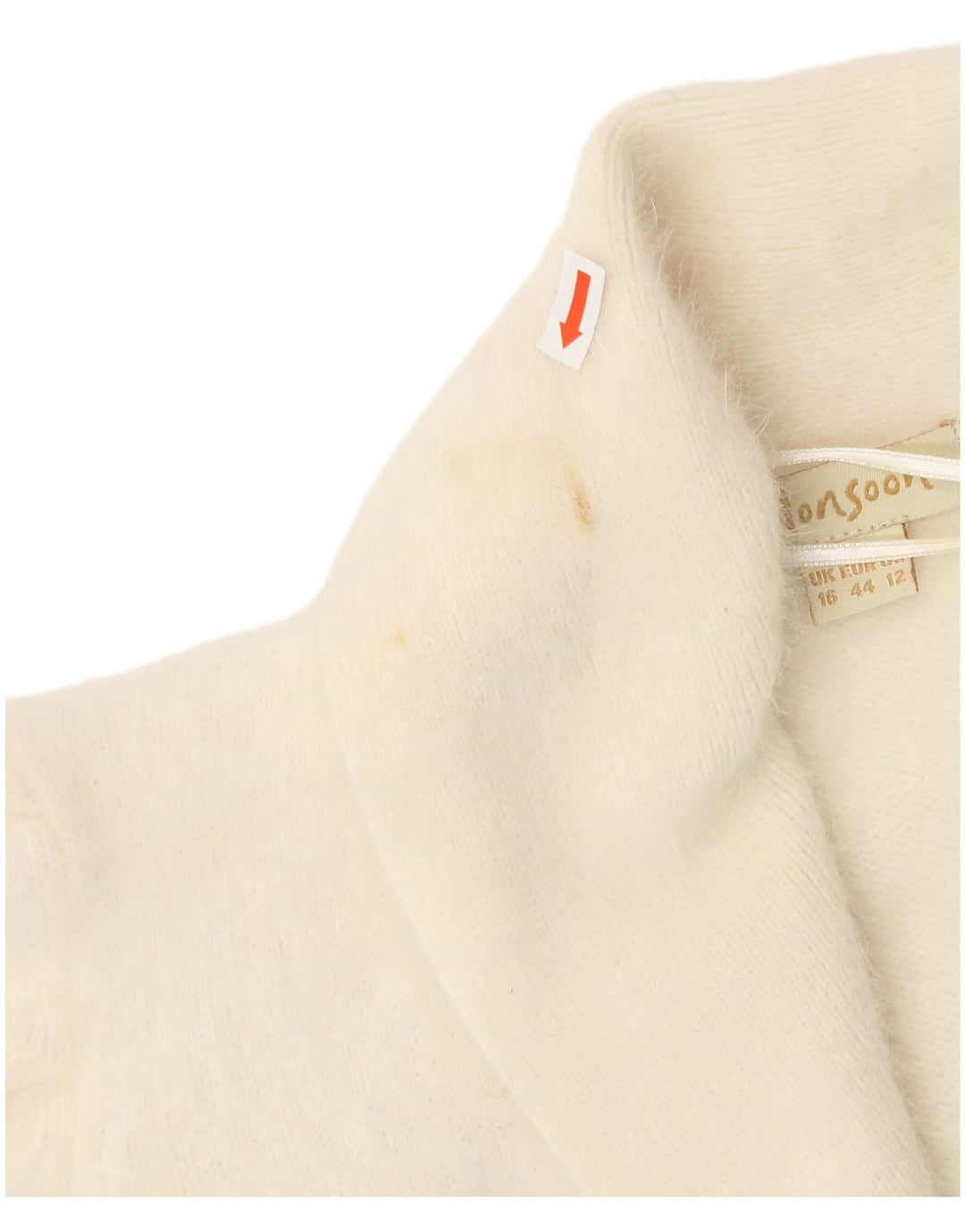 Monsoon Jersey Bolero para Mujer Reino Unido 46 Grande Angora Blanco Roto