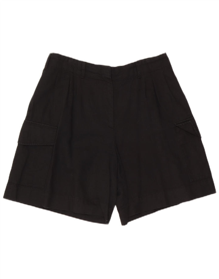 Massimo Dutti Shorts Cargo Mujer EU 42 Large W32 Algodón Negro