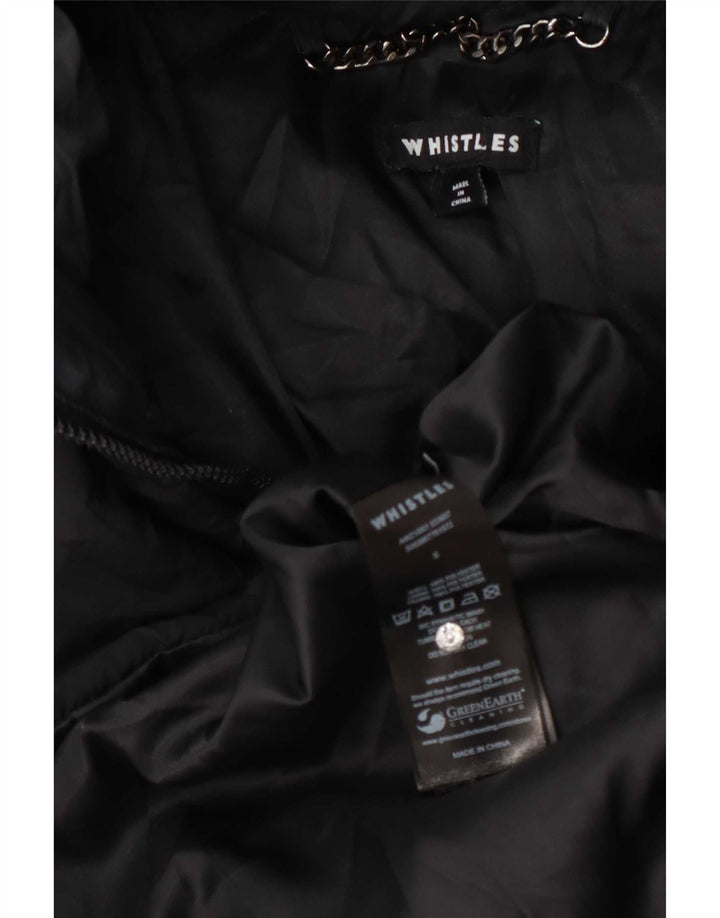 Whistles Abrigo acolchado extragrande con capucha para mujer UK 10 Small Poliéster negro
