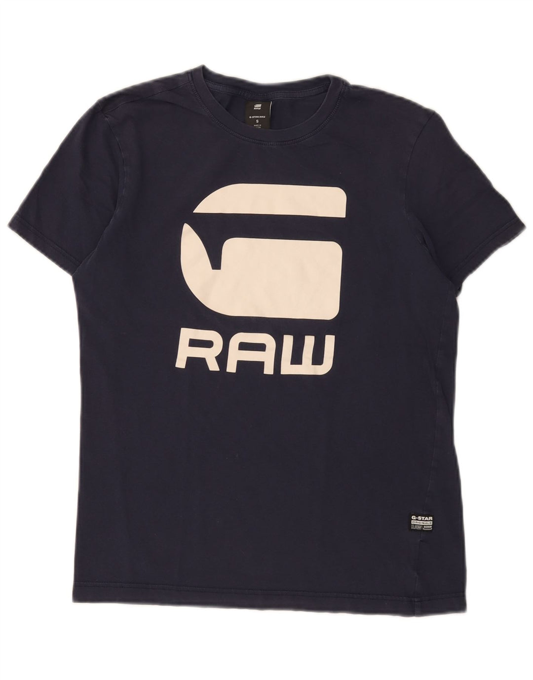 G-Star Hombre Camiseta Gráfica Top Pequeño Azul Marino