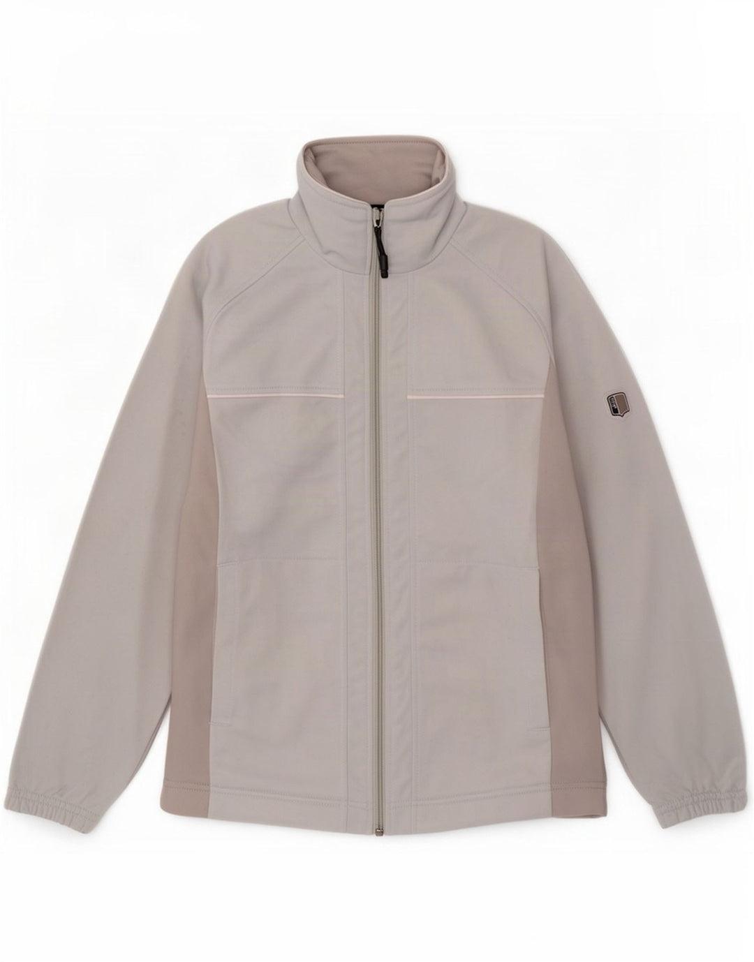 Asics Hombre Chándal Top Chaqueta Pequeña Gris Colorblock Poliéster