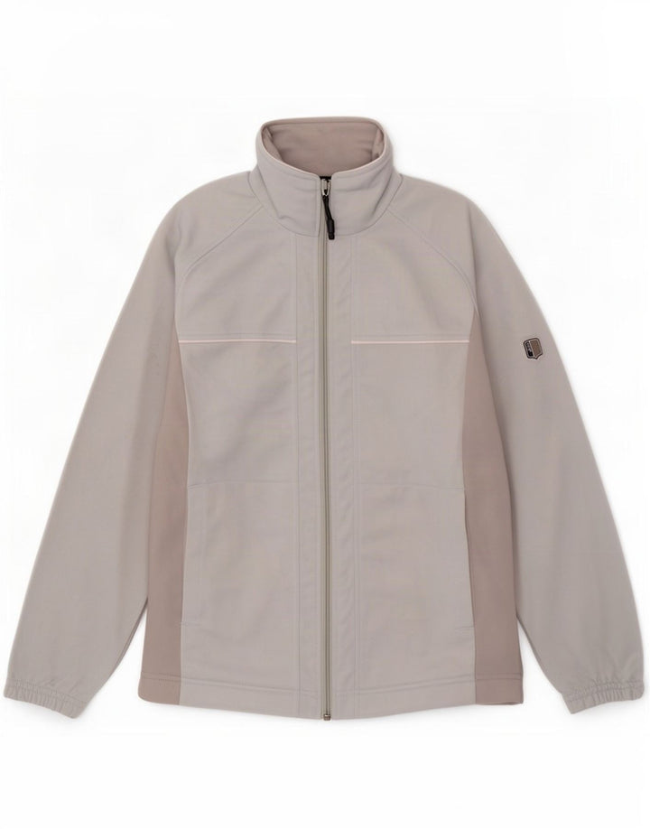 Asics Hombre Chándal Top Chaqueta Pequeña Gris Colorblock Poliéster