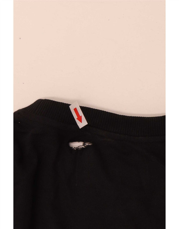 Calvin Klein Jeans Hombre Sudadera Gráfica Jumper Algodón Negro Mediano