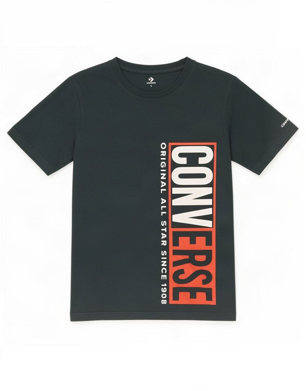 Converse Camiseta gráfica para niños Top 12-13 años Grande Algodón Verde