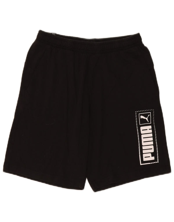 Puma Shorts Deportivos Gráficos Para Hombre Negro Mediano