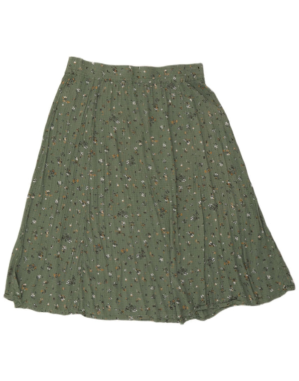 Falda acampanada para mujer de Fat Face ES 40 XL W36 Viscosa floral verde