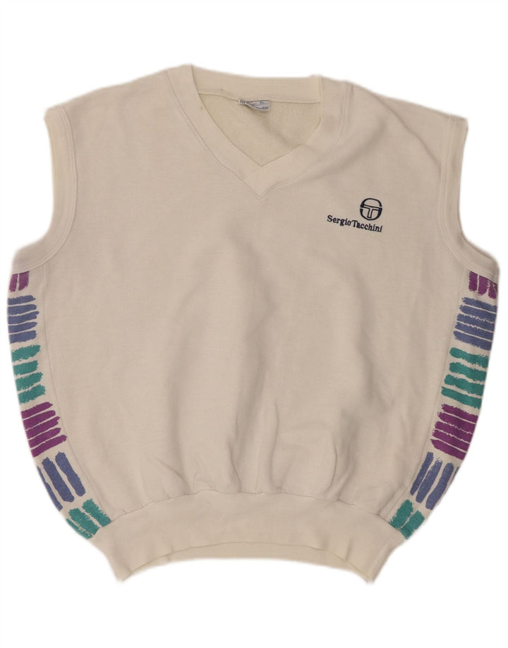 Sergio Tacchini Chaleco Hombre Tank Top XL Blanco Acrílico