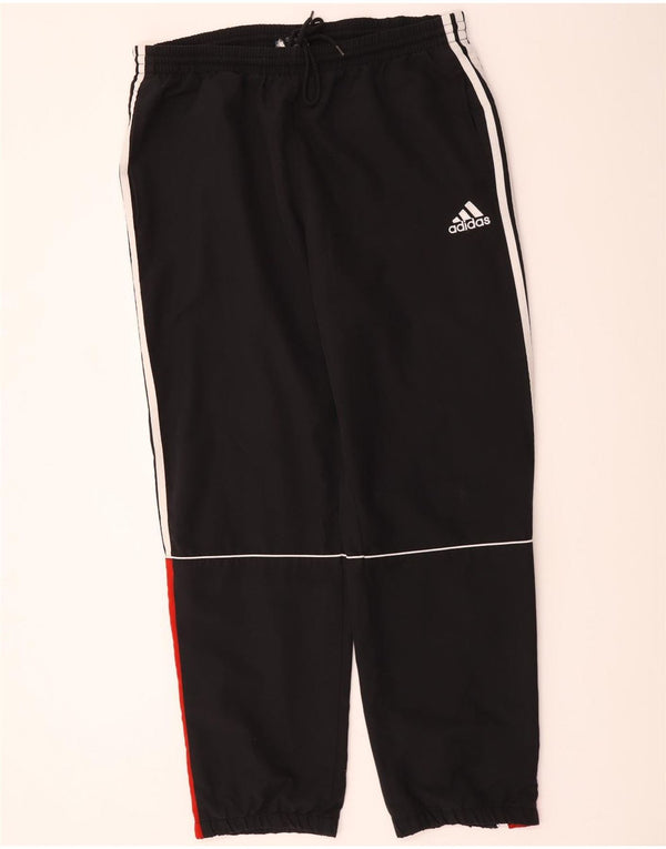 Adidas Mens Tracksuit Trousers Joggers UK 46/48 XL Black Colourblock