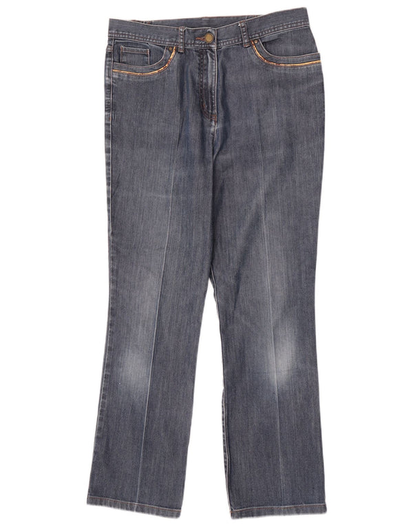 Marks & Spencer Vaqueros Rectos Clásicos para Mujer UK 10 Small W28 L27 Azul
