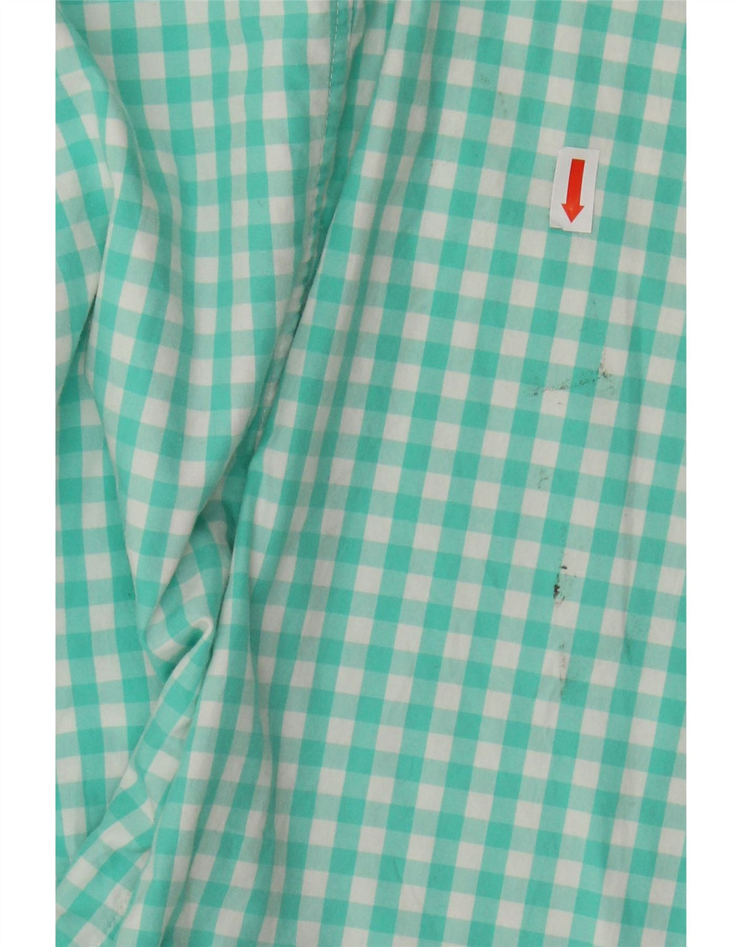 VINEYARD VINES Camisa ajustada para hombre de algodón a cuadros color turquesa medio