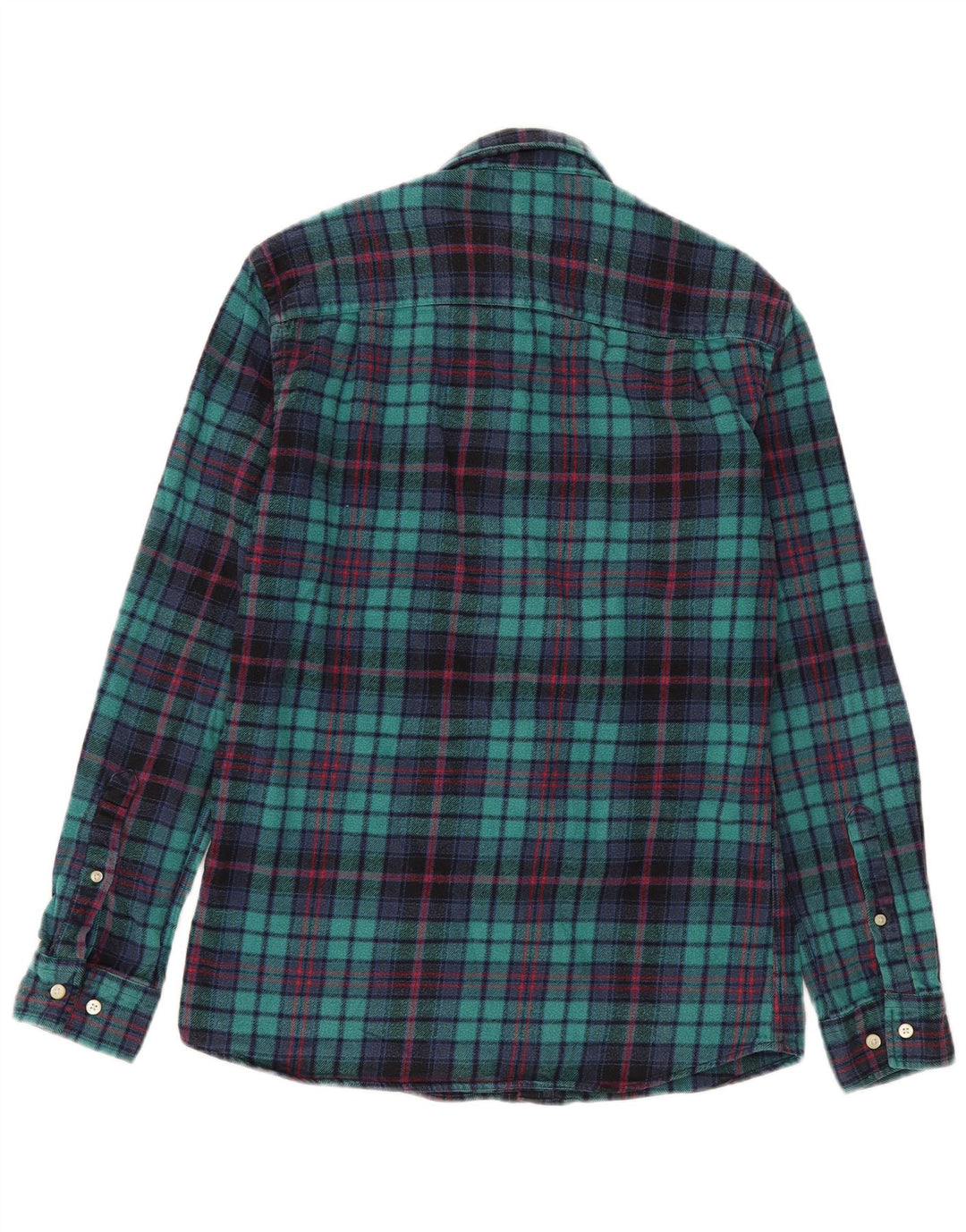 Jack Wills Camisa De Franela De Algodón A Cuadros Verde Medio Hombre