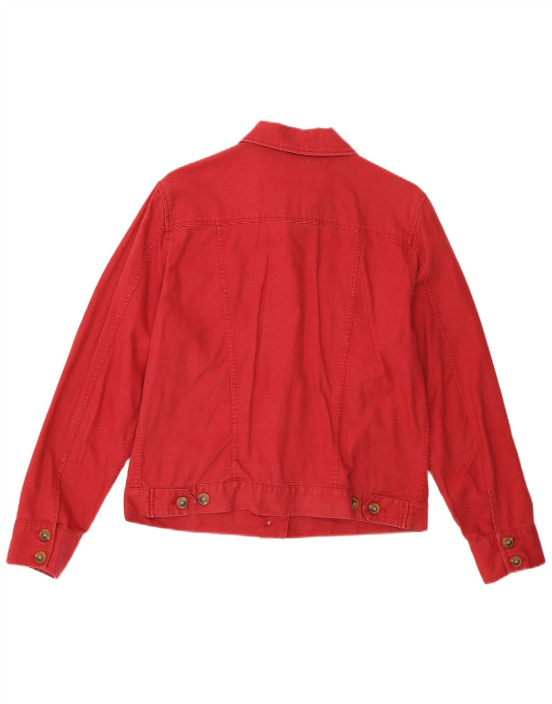 Eddie Bauer Chaqueta Bomber para Mujer Reino Unido 14 Mediana Lino Rojo
