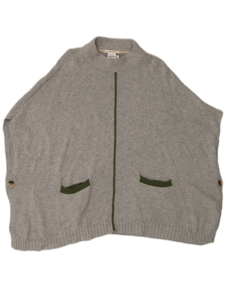 Jersey tipo poncho para mujer de White Stuff, talla única, algodón gris