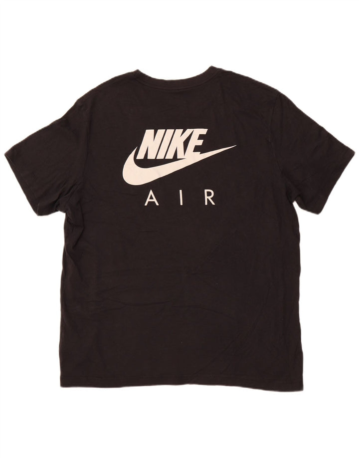 NIKE Camiseta gráfica para hombre Top XL Negro Algodón Deportes