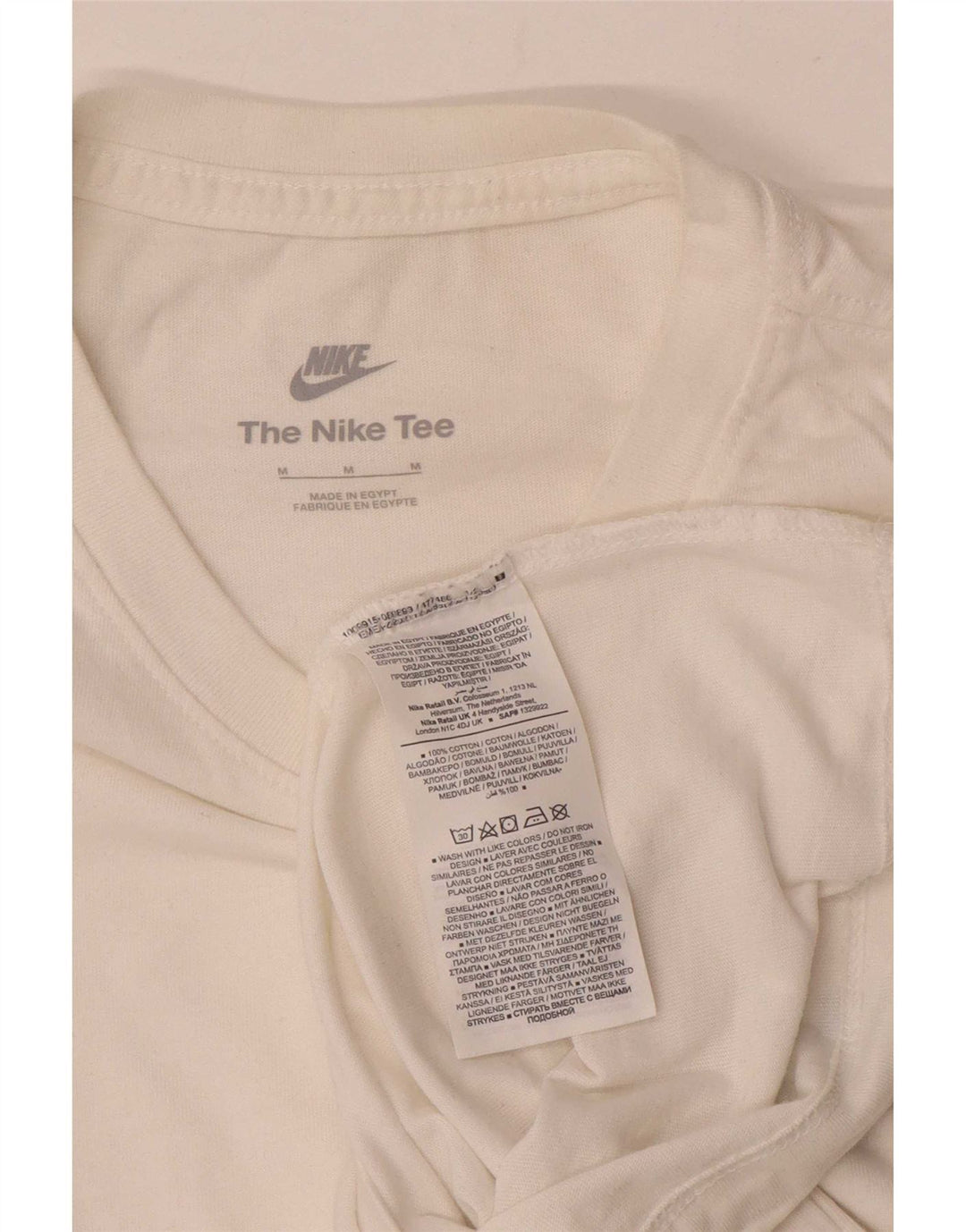 Camiseta Nike Hombre Top Medium Blanco Algodón