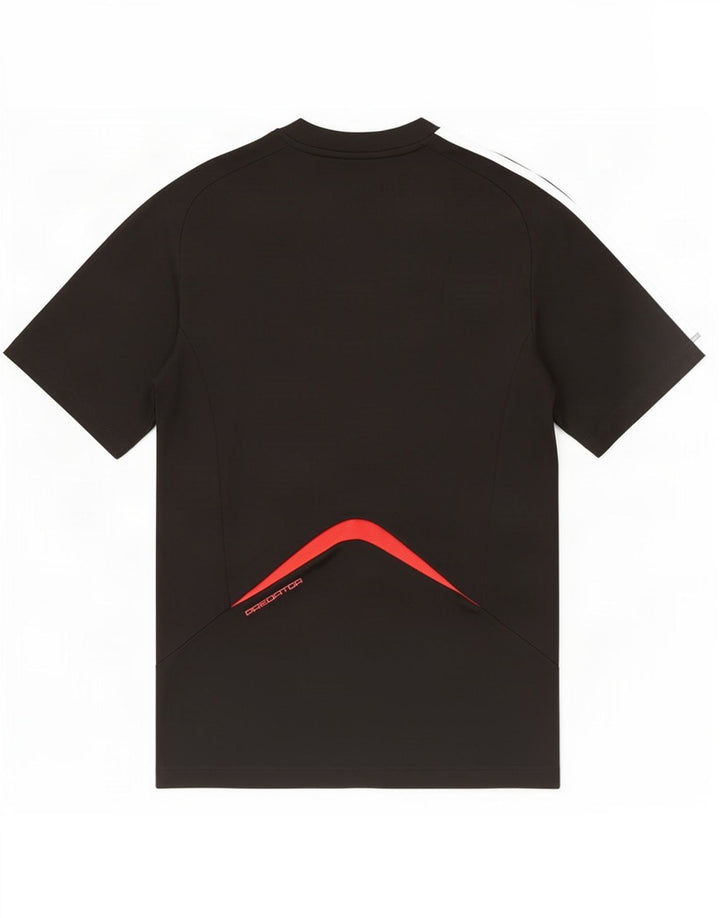 Adidas Hombre Climacool Camiseta Top Pequeño Negro Colorblock Poliéster