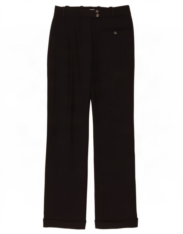 Pinko Pantalones de traje con corte de bota para mujer UK 8 Small W28 L29 Viscosa negra