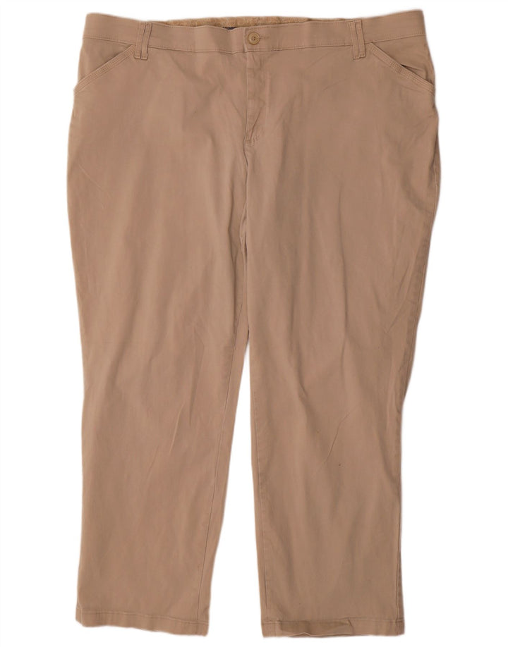 Lee - Pantalones casuales para mujer, ajuste cómodo, talla 24, 4XL, W48, L30, algodón beige