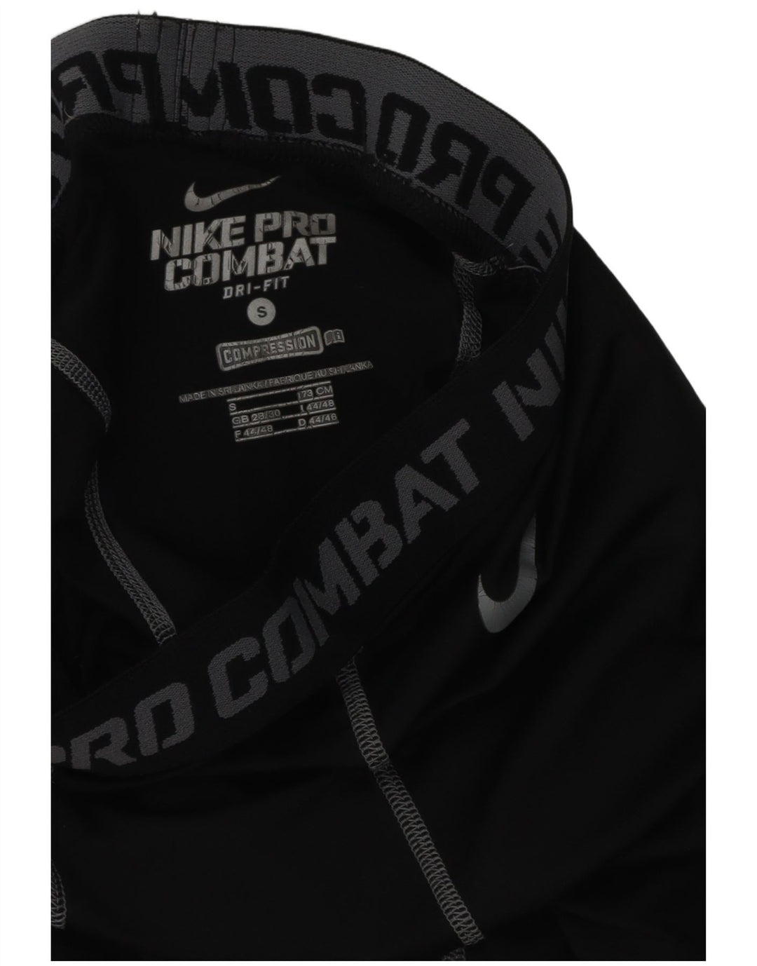 Nike Dri Fit Graphic Leggings para hombre, pequeño, negro, sintético