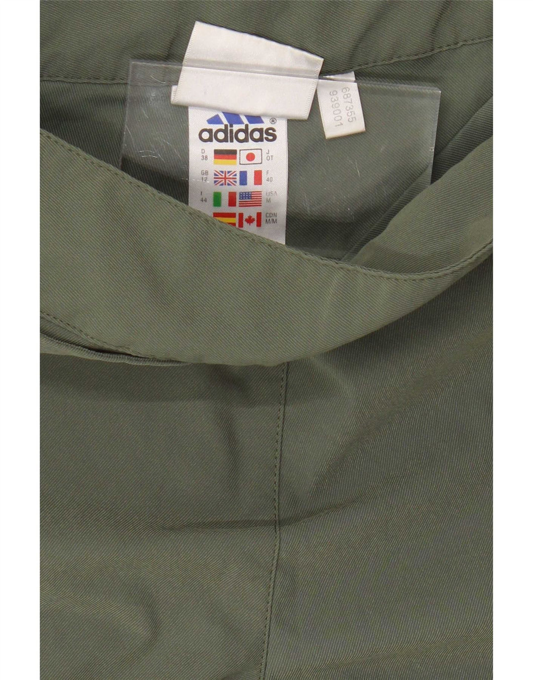 Adidas Bermudas para mujer UK 12 Medium W28 Caqui Poliéster