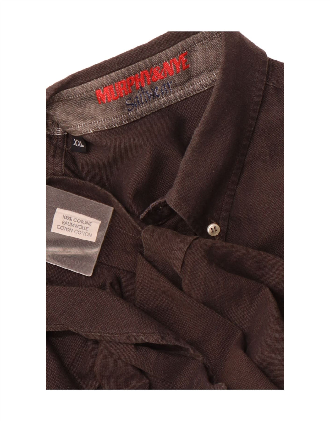 MURPHY & NYE Camisa para hombre 2XL Algodón gris