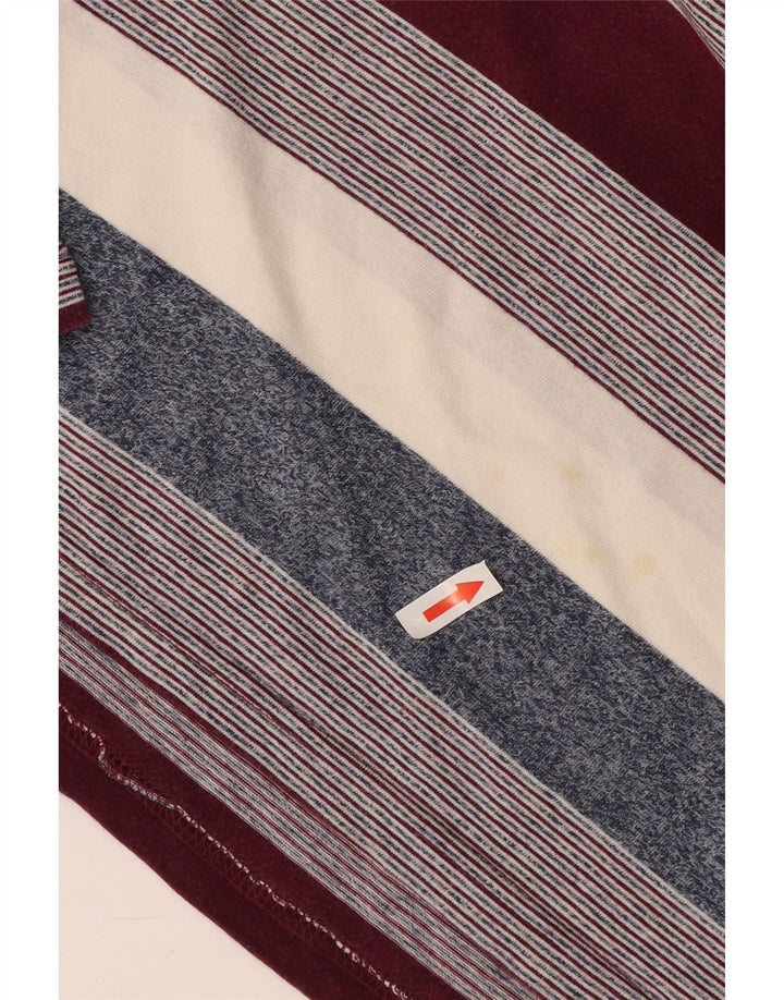 Pierre Cardin Polo de corte regular para hombre, talla grande, rayas multicolores