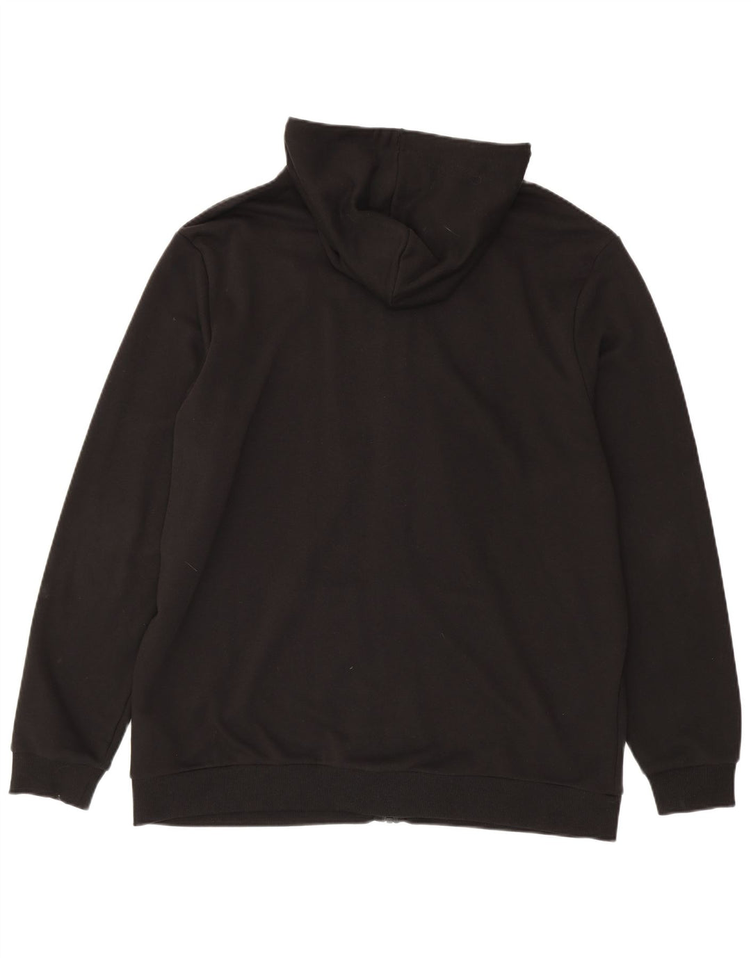 Puma Sudadera con capucha y cremallera para hombre, talla 2XL, algodón negro