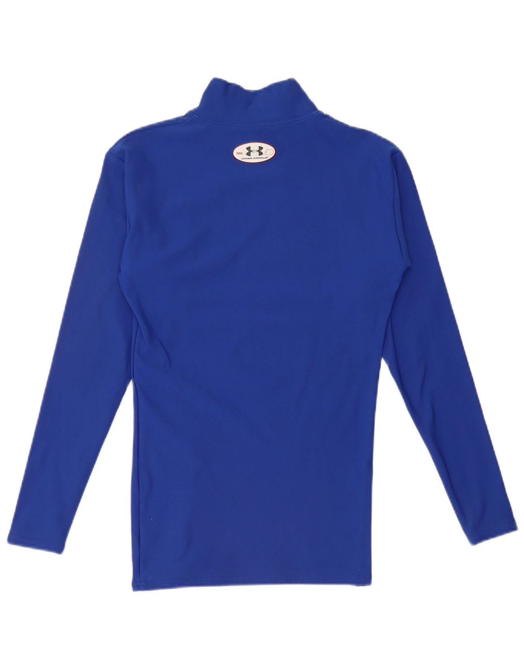 UNDER ARMOUR Womens Top Long Sleeve UK 8 Small Blue Nylon