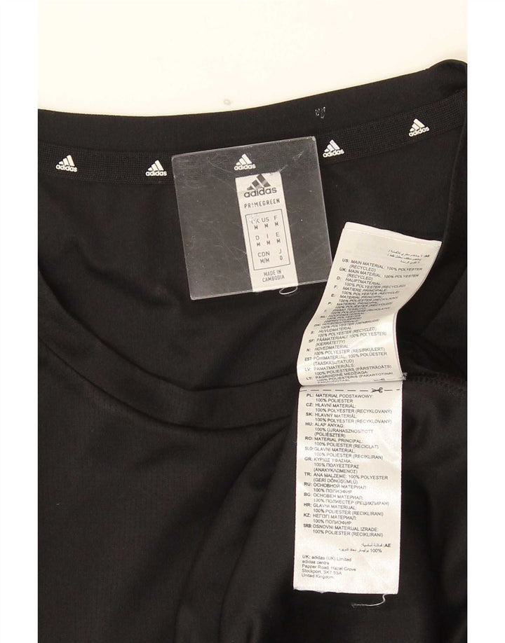 Adidas Hombre Aeroready Chaleco Top Medio Negro Poliéster