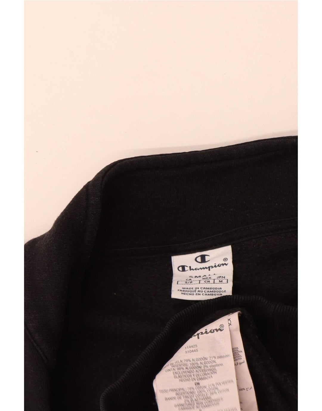 Champion Sudadera con gráfico extragrande para mujer UK 10 Small Black