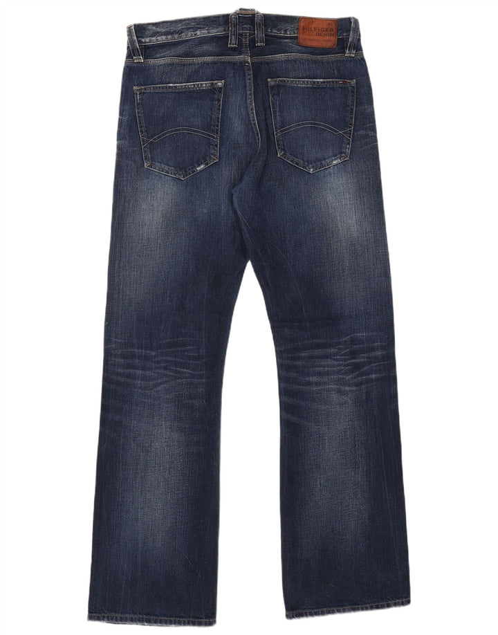 TOMMY HILFIGER Vaqueros Bootcut para hombre W34 L34 Algodón azul marino
