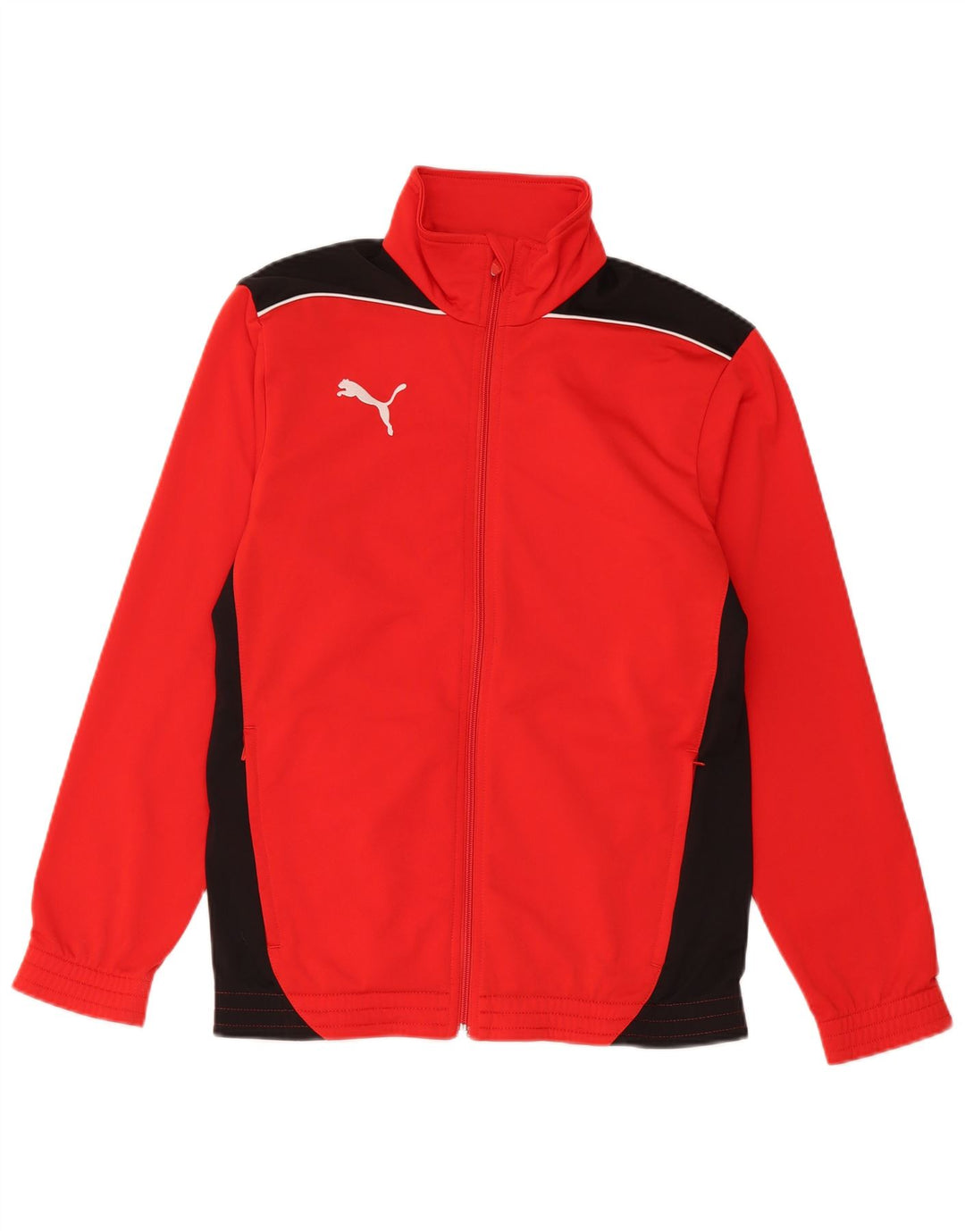 PUMA Chaqueta de chándal para niño 13-14 años Rojo Colorblock Poliéster