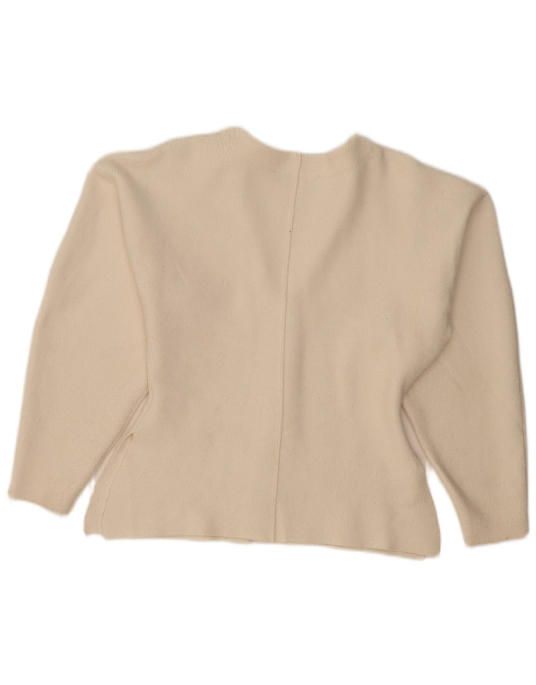 Zara Mujer Cárdigan Suéter UK 10 Small Viscosa Beige