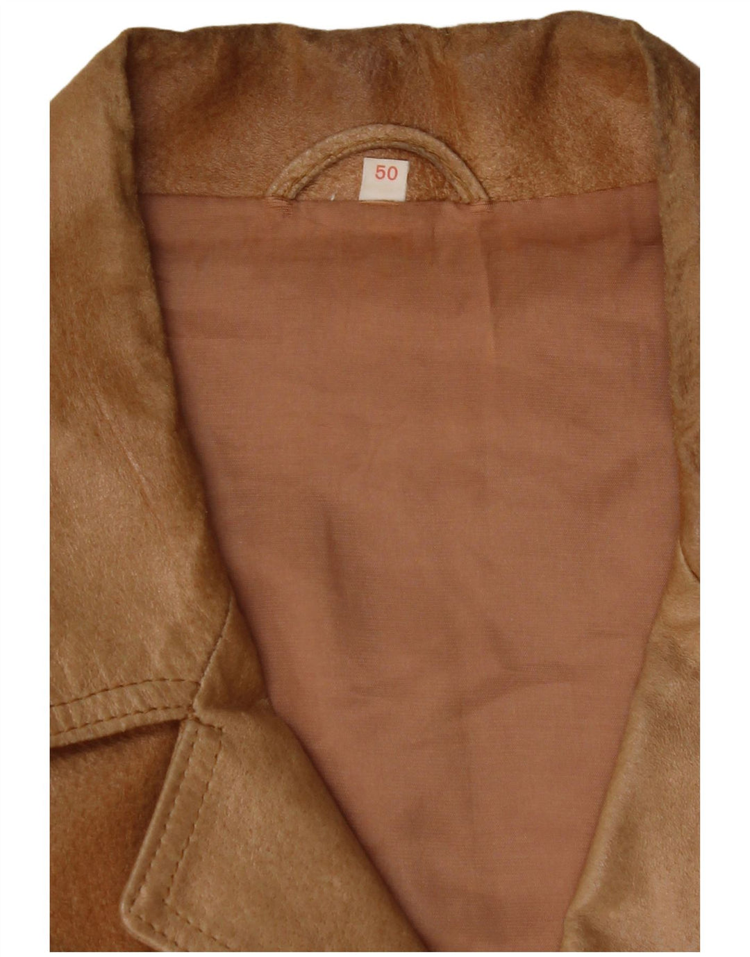 VINTAGE Mens Leather Jacket IT 50 Large Brown Leather