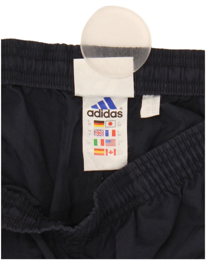 Adidas Pantalones cortos deportivos para mujer UK 12 Medium Azul marino Poliéster