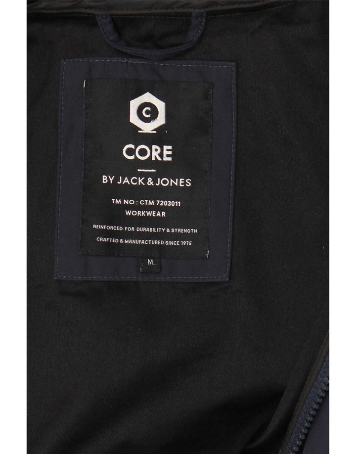 Jack & Jones Chaqueta Bomber con Capucha para Hombre UK 38 Medium Azul Marino