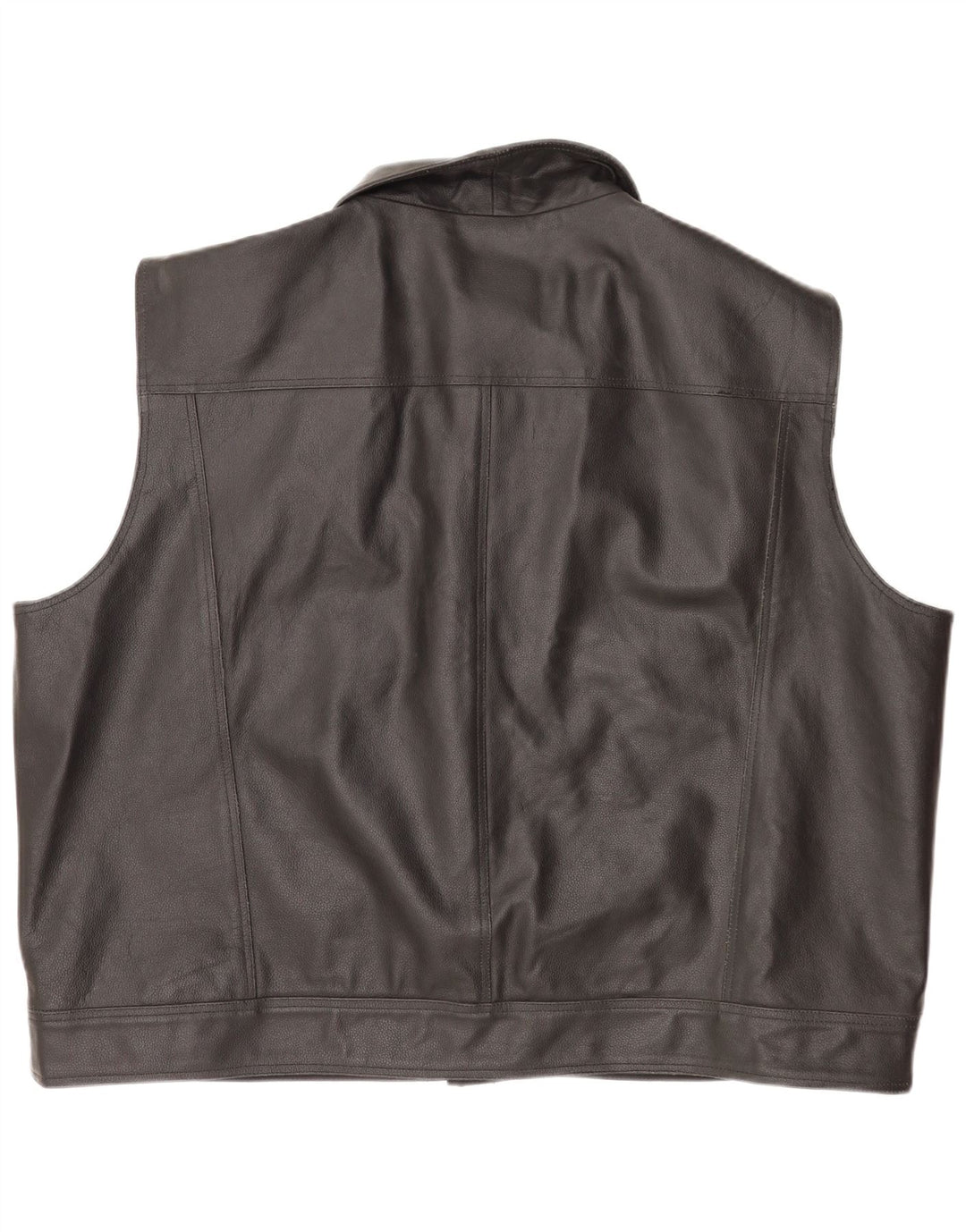 Texpeed Chaleco de cuero para motocicleta para hombre 10XL Negro