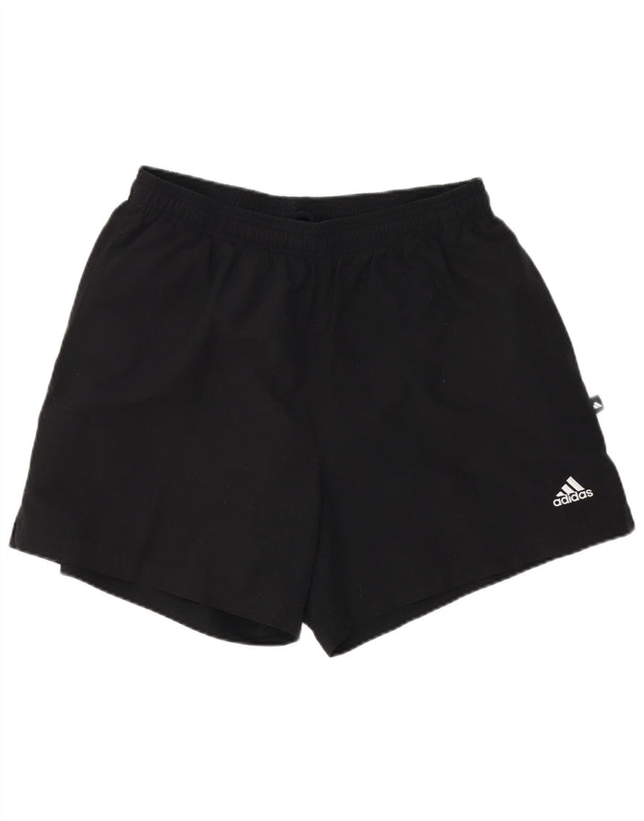 Adidas - Pantalones cortos deportivos para hombre, talla grande, poliéster, color negro
