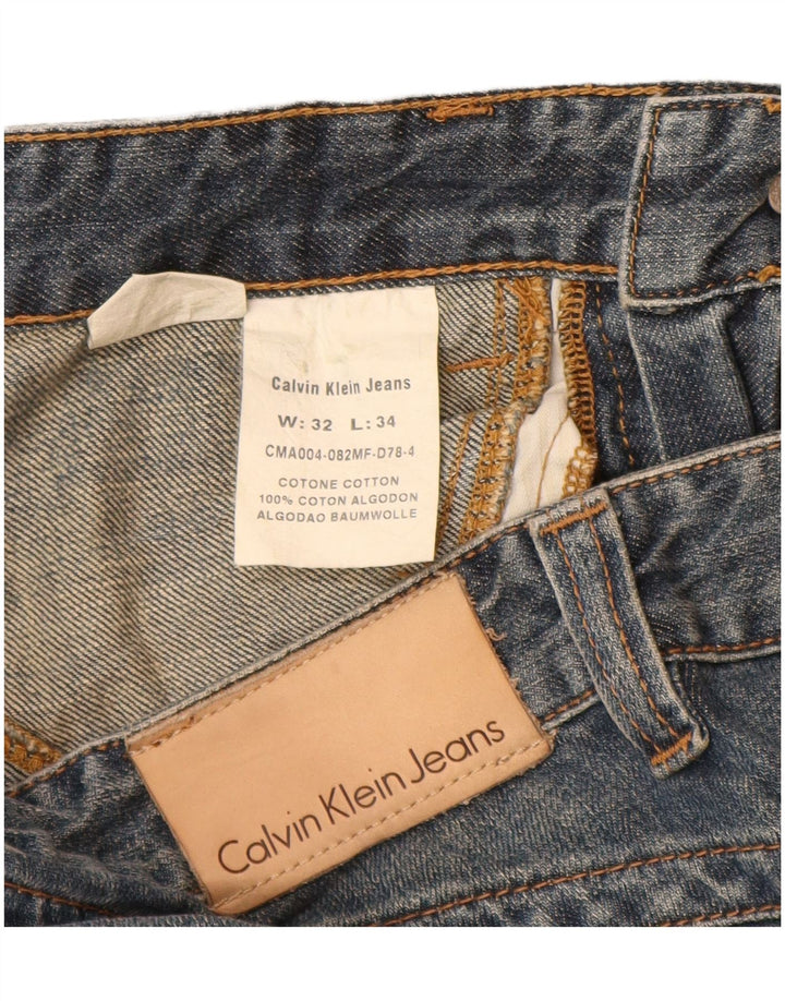 Vaqueros rectos para mujer CALVIN KLEIN W32 L34 Algodón azul