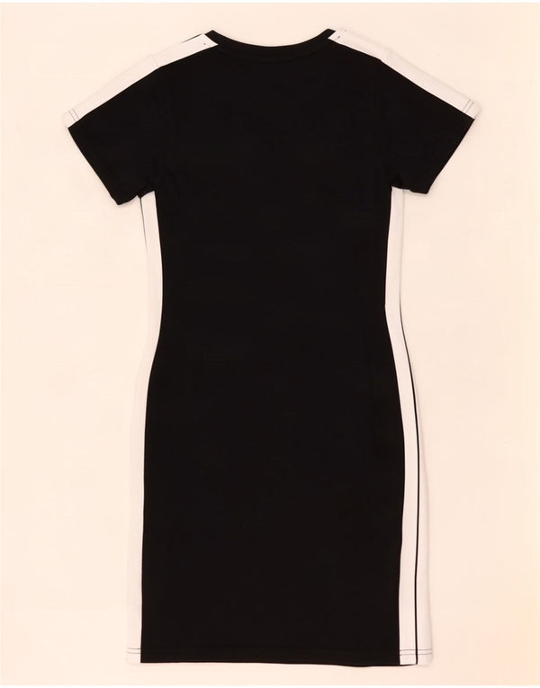 Vestido estilo camiseta para mujer Ellesse UK 40 Mediano Negro Colorblock