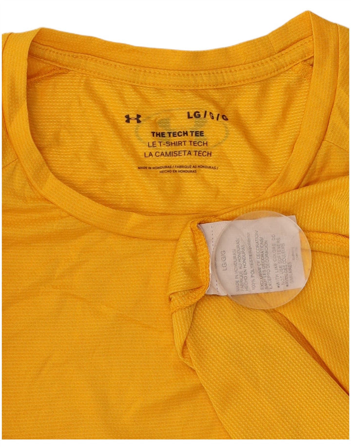 UNDER ARMOUR Camiseta para hombre Top Large Poliéster amarillo