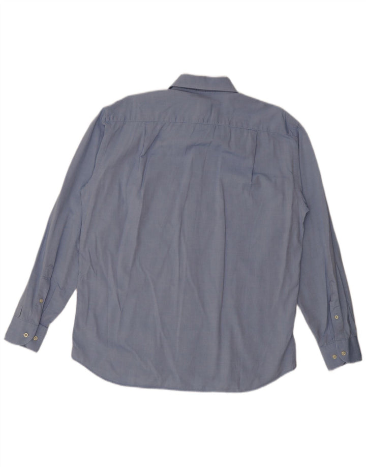 Camisa Roccobarocco para hombre talla 41 16 algodón azul grande