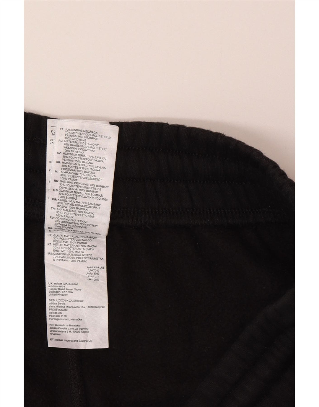 Reebok - Pantalones cortos deportivos para hombre, algodón negro mediano