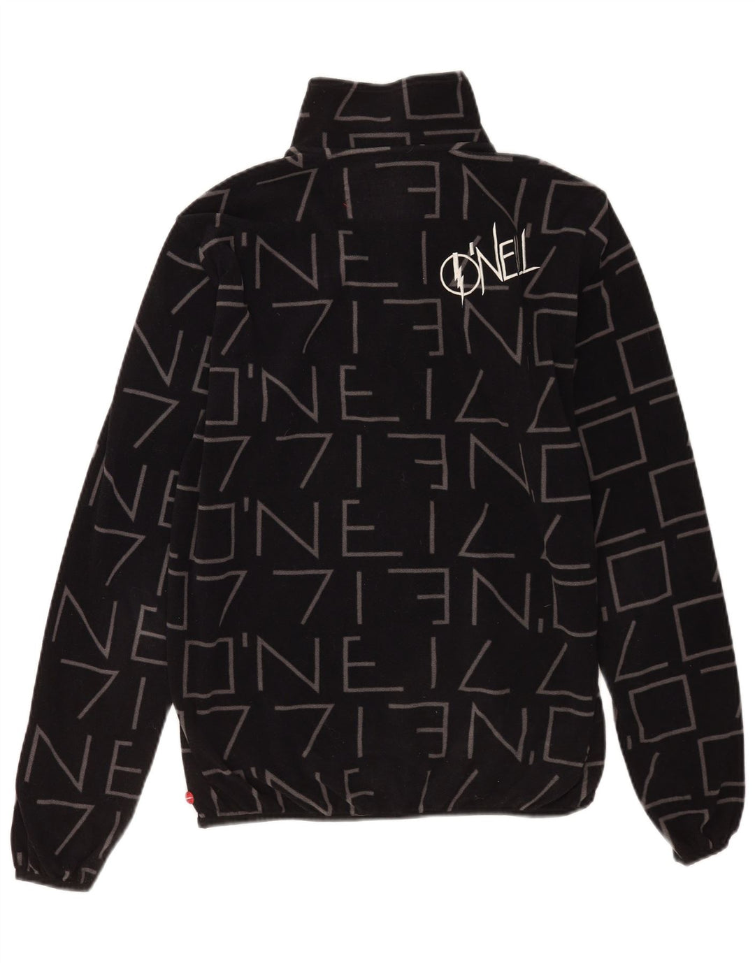 O'Neill Jersey de forro polar con cuello y cremallera gráfico para hombre Poliéster negro grande