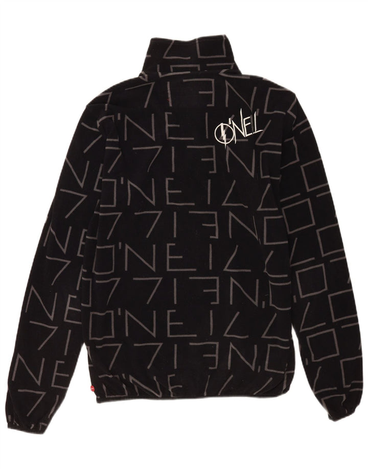 O'Neill Jersey de forro polar con cuello y cremallera gráfico para hombre Poliéster negro grande