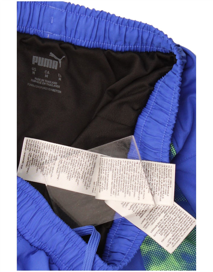 PUMA Pantalones cortos deportivos para hombre Poliéster de camuflaje azul medio