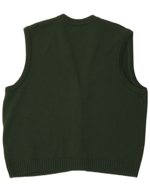 Aspa Cárdigan gráfico sin mangas para mujer EU 46 XL Poliacrílico verde